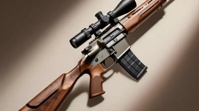 Vigilante AR Fixed Stock by Woox: Walnut & Aluminum